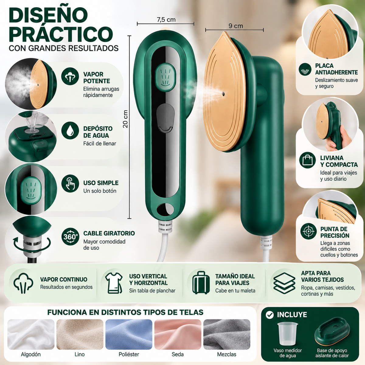 VaporGo - Plancha lista en 30 segundos