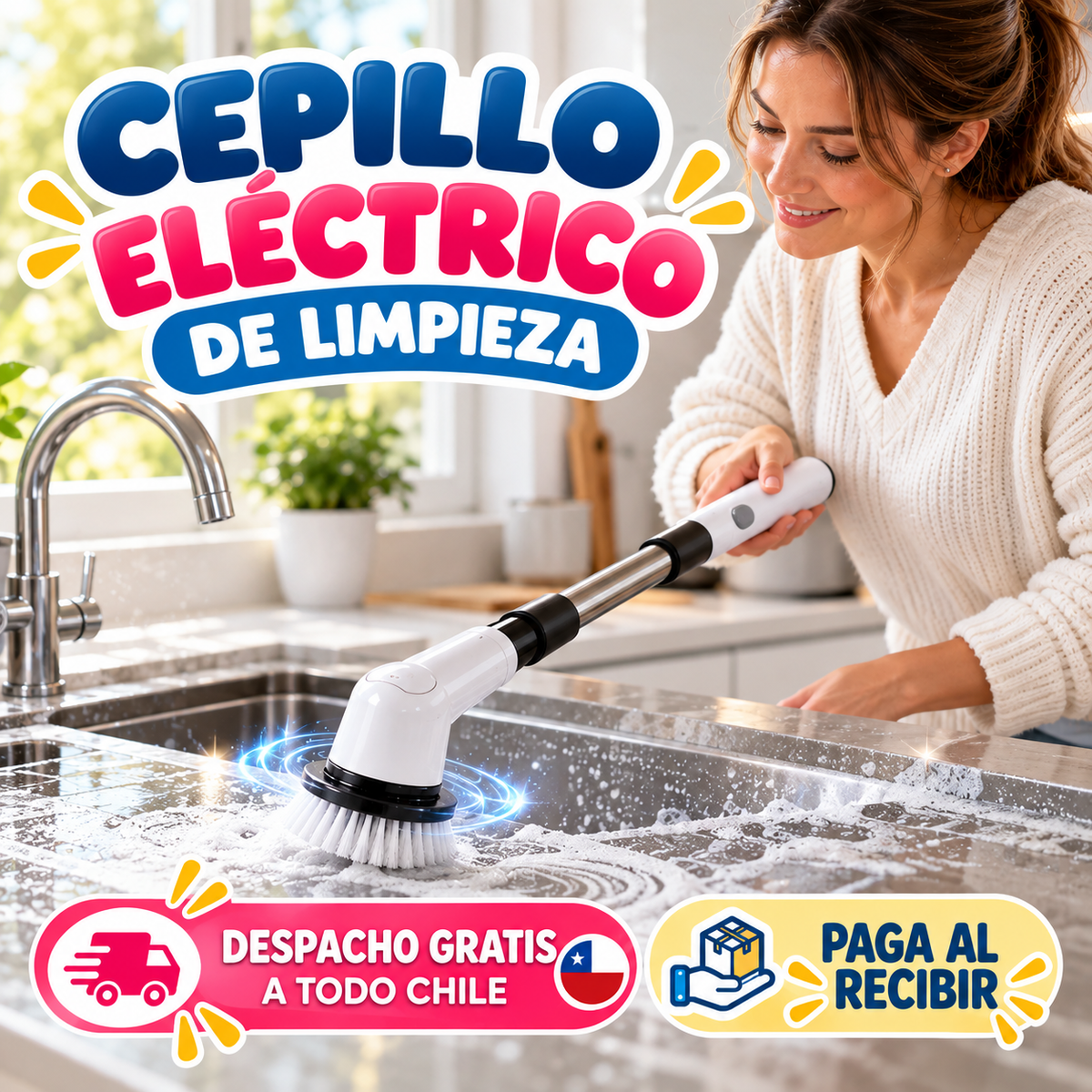 Cepillo Limpieza Eléctrico Recargale