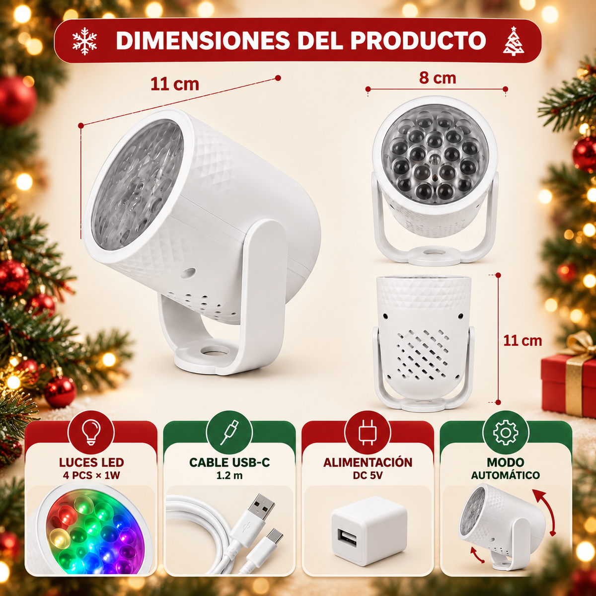 Proyector De Navidad