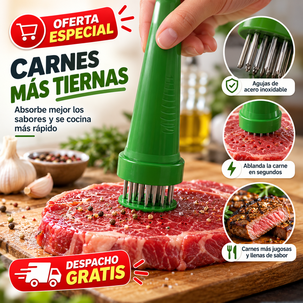 ABLANDADOR POTENTE DE CARNE