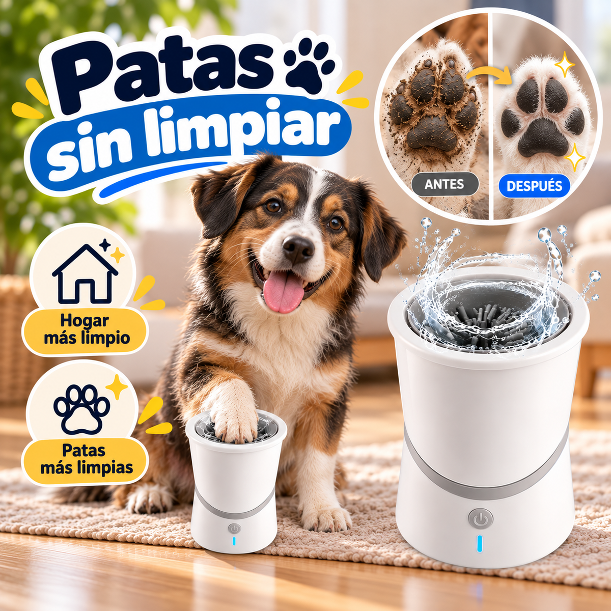 LIMPIADOR DE PATAS AUTOMÁTICO