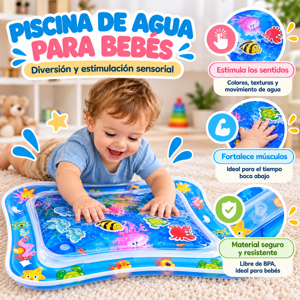 Piscina sensorial para bebés