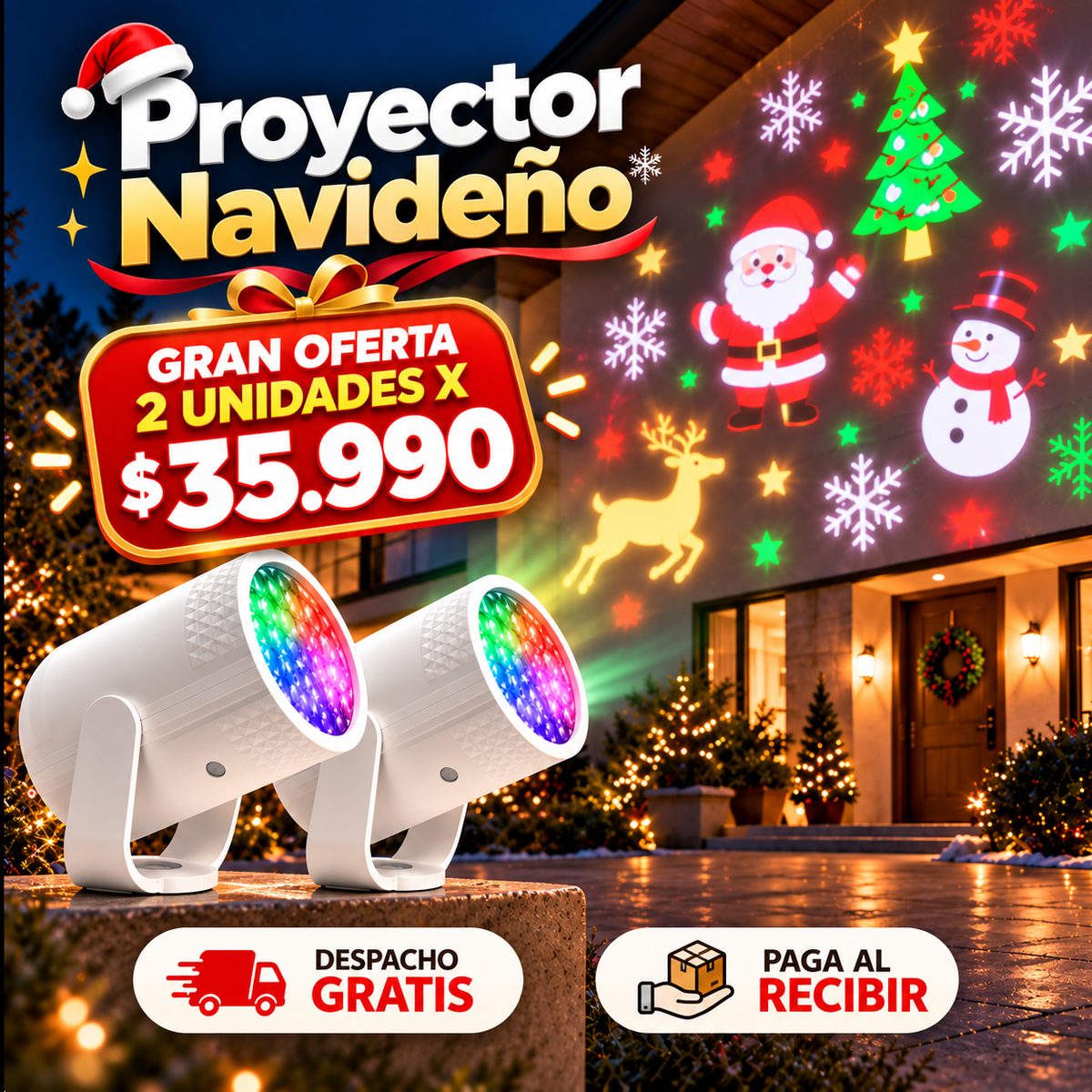 Proyector De Navidad