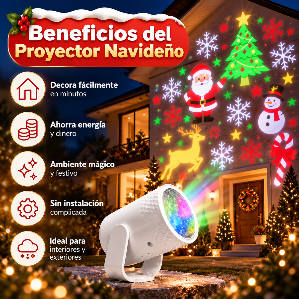 Proyector De Navidad