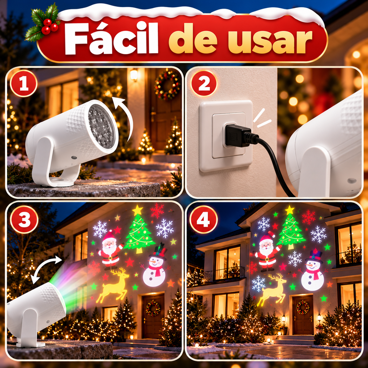 Proyector De Navidad