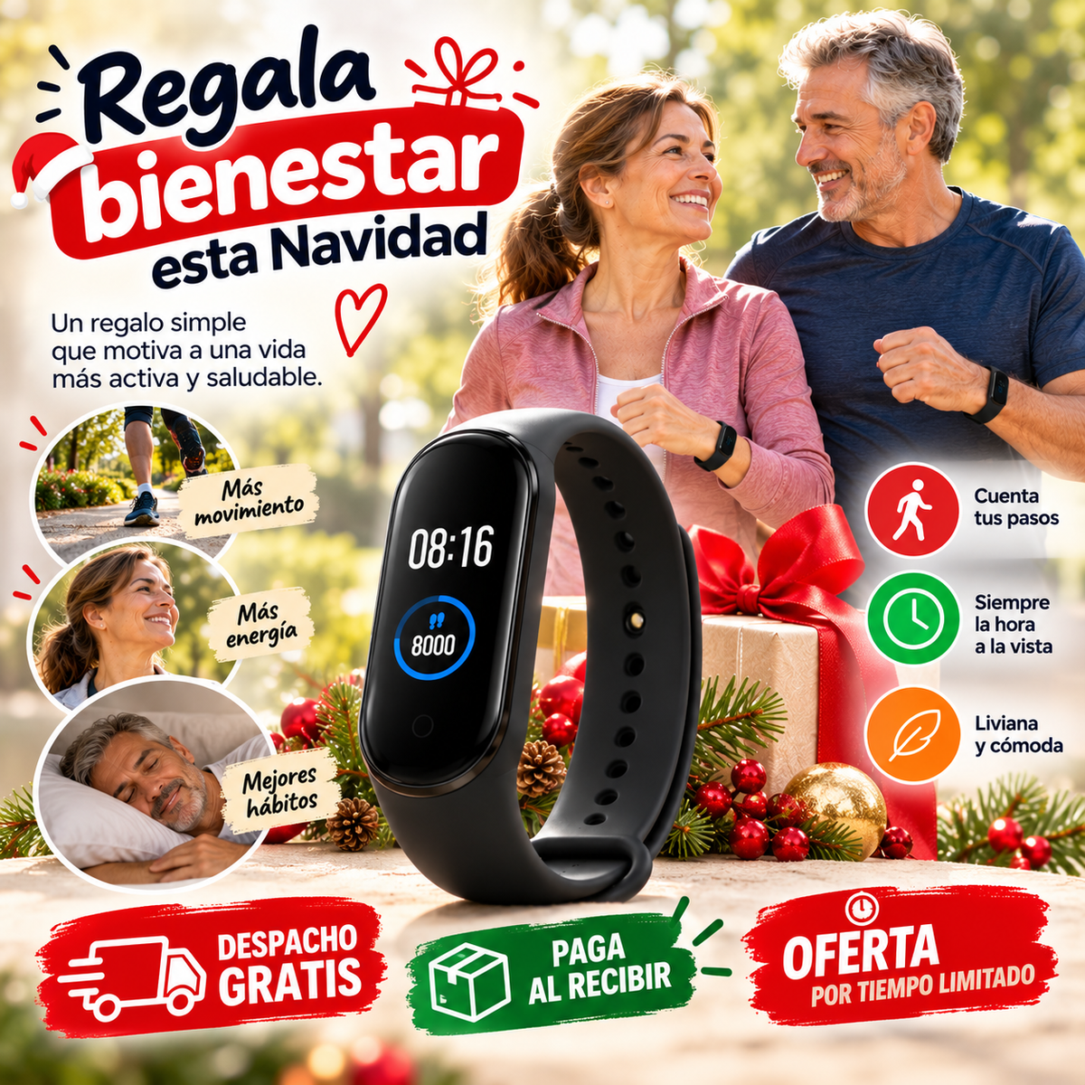 Andar Plus - Cuenta tus pasos, mira la hora