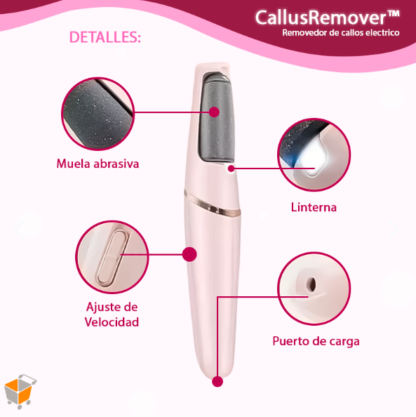 Removedor durezas pies Eléctrico Recargable