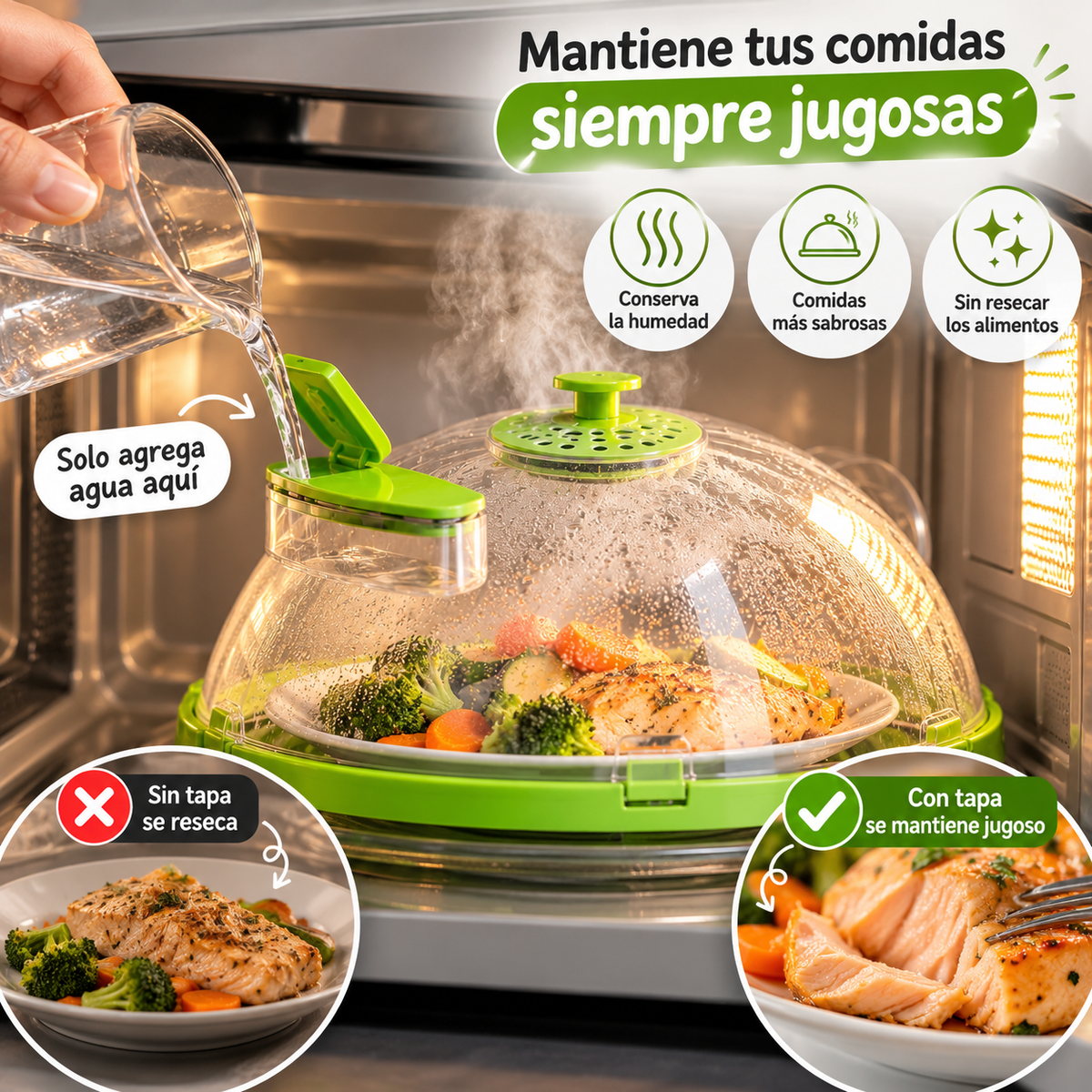 Tapa para Microondas